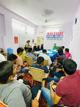 Students in a spoken English class at British Institute Of Spoken English